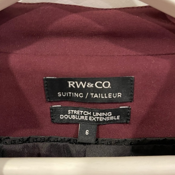 RW& co blazer rich wine colour 6 - Picture 2 of 6